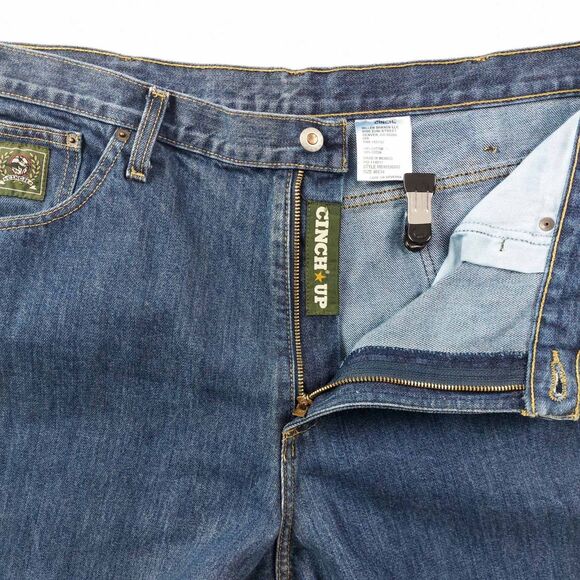 Cinch Jeans Mens 40 Blue Denim Classic Five Pocket Cowboy Everyday Casual Rodeo - Picture 3 of 12